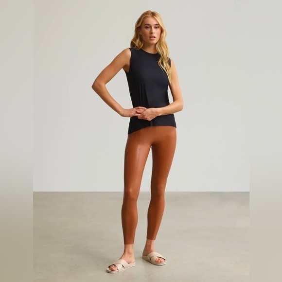 Commando Faux Leather Legging, Cocoa, Size 3X - Picture 1 of 8